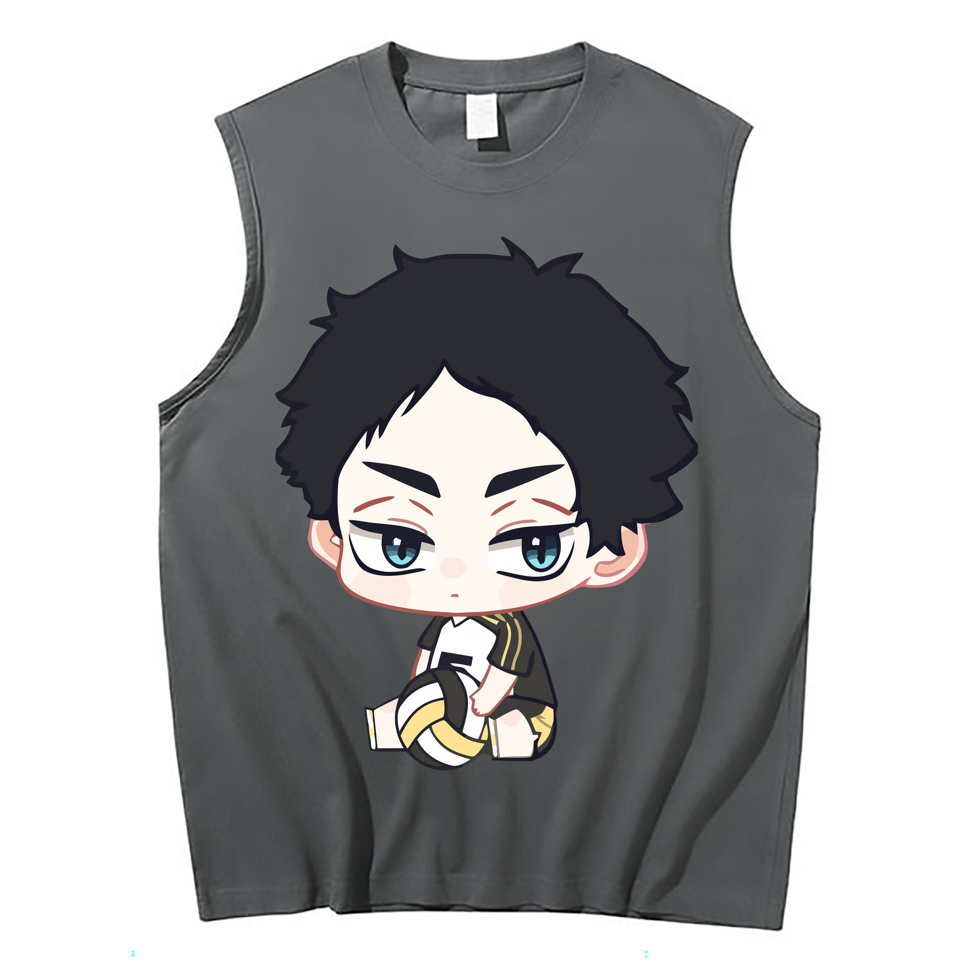 （画像用） ハイキュー!! Haikyu!! コットン100％タンクトップ（フロントプリント）
